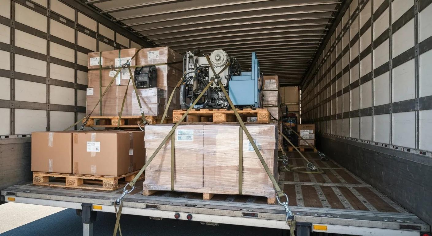 Properly securing cargo on a trailer to prevent hazards