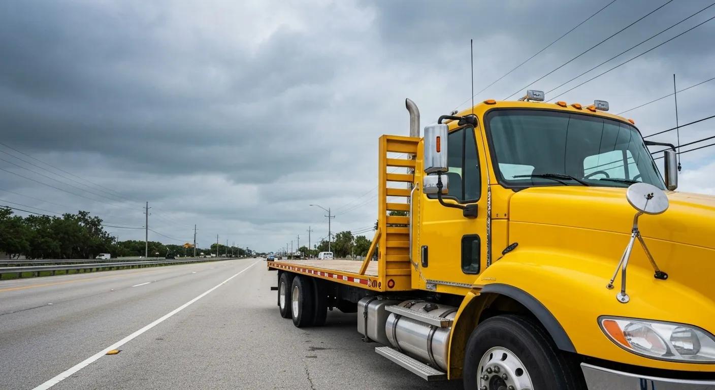 picture of a flatbed truck in homestead, fl