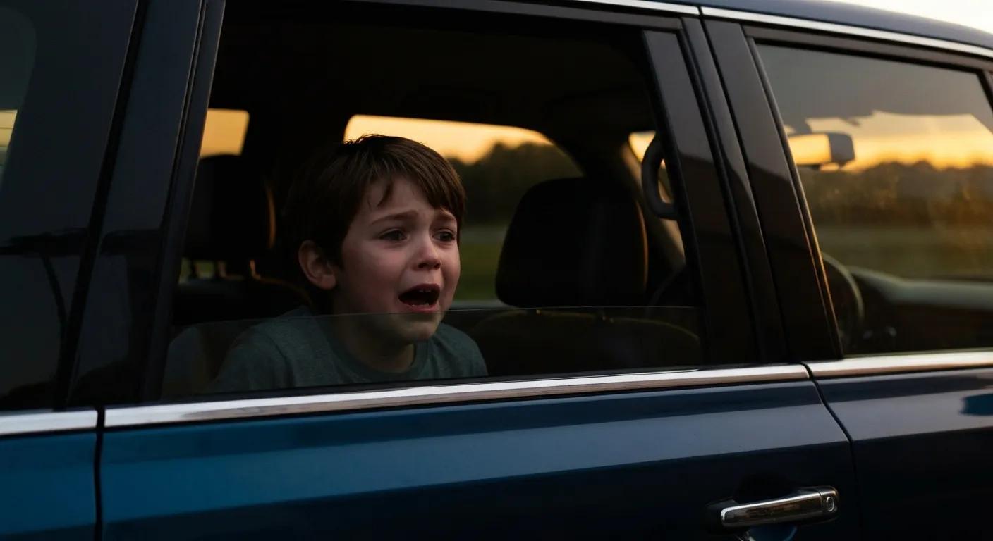 a child locked inside of the car